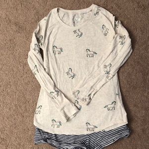 Girls shirt and shorts